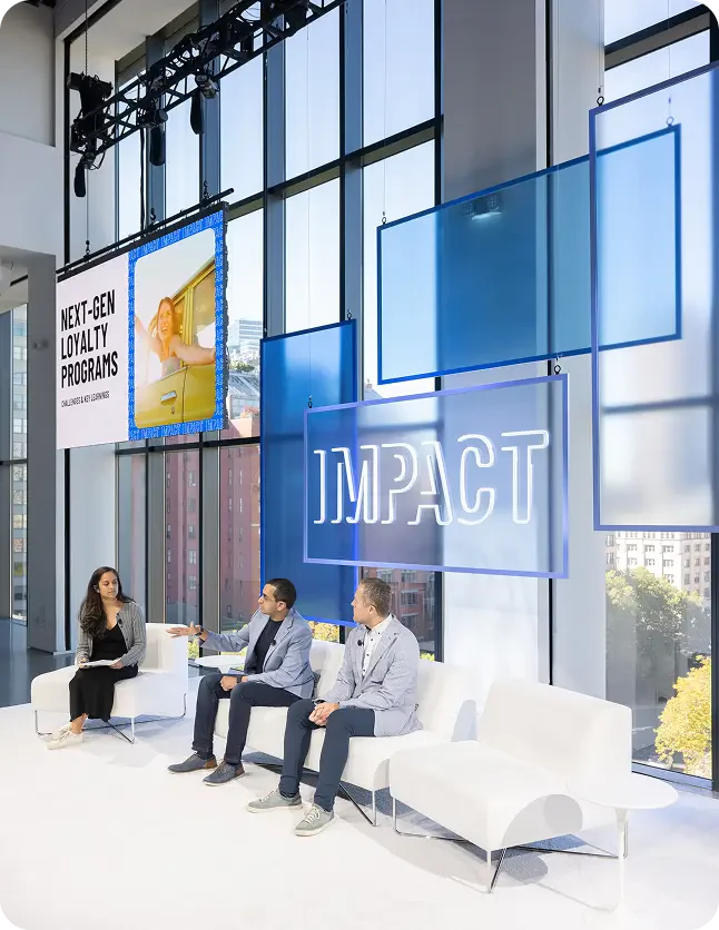 Impact speaker on stage