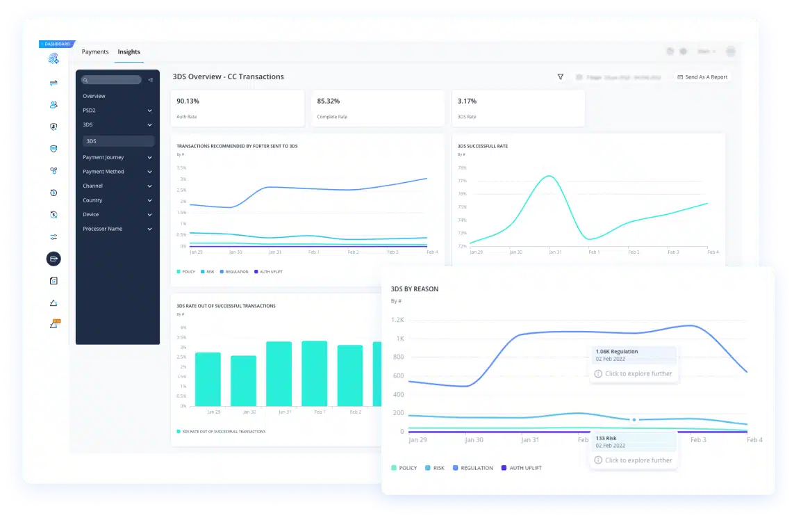 Forter Smart PSD2 User Interface