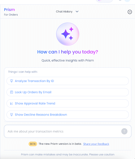Forter April product release - Prism for Transactional Analytics